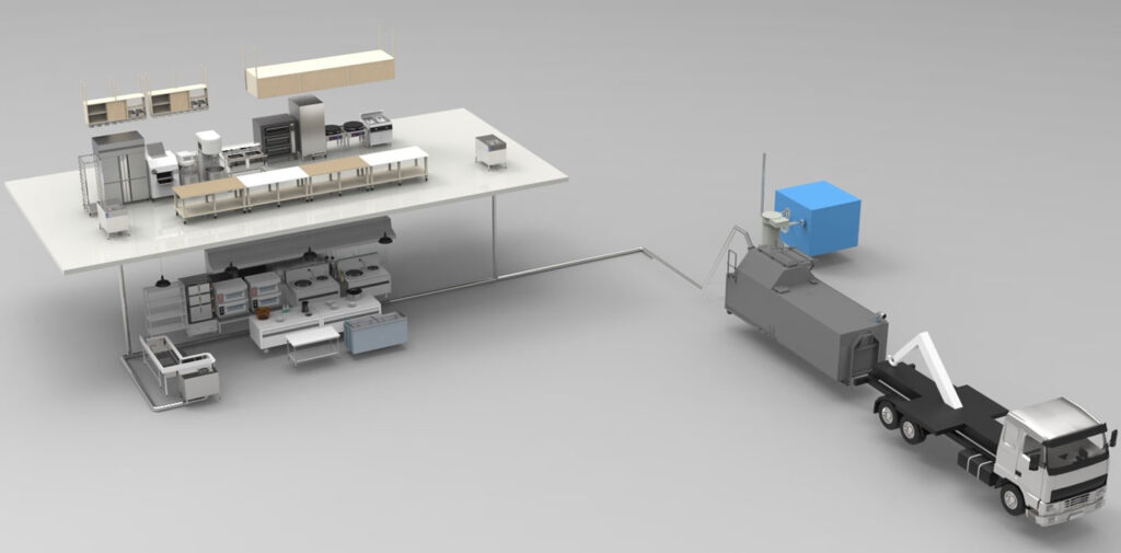 Vacuum transfer system for food (BIO) waste - Ecosir